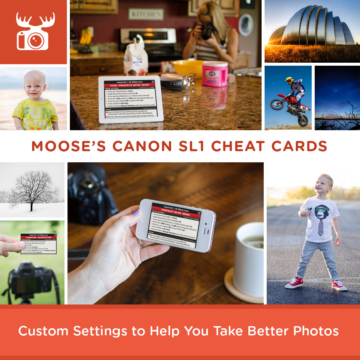 canon nikon cheat sheets settings d5200 d3200 t3i t5i d3100 sl1 eos t5 d5300 camera tricks tips d5100 moose cameratips